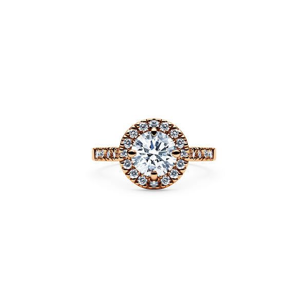 Solaris Diamond Ring - 18k Rose Gold