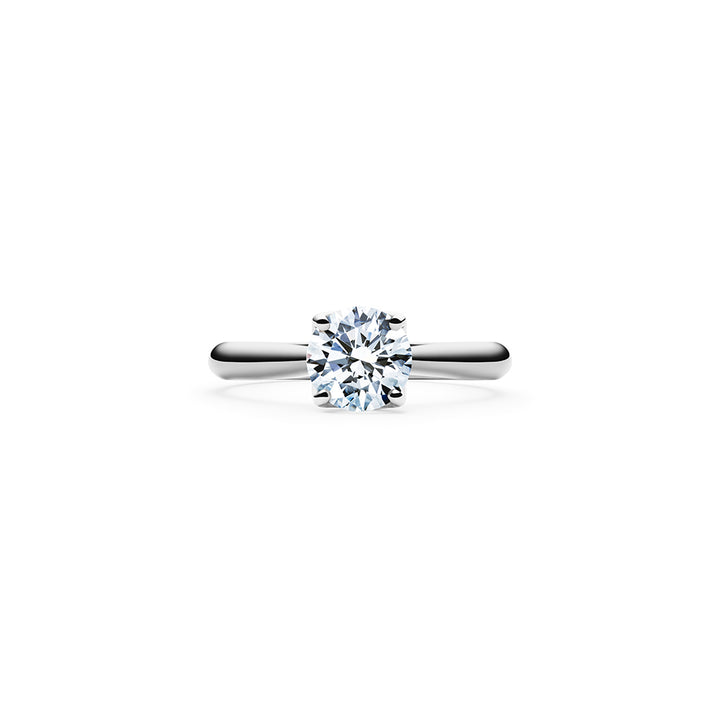 Aurora Solitaire Diamond Ring Platinum