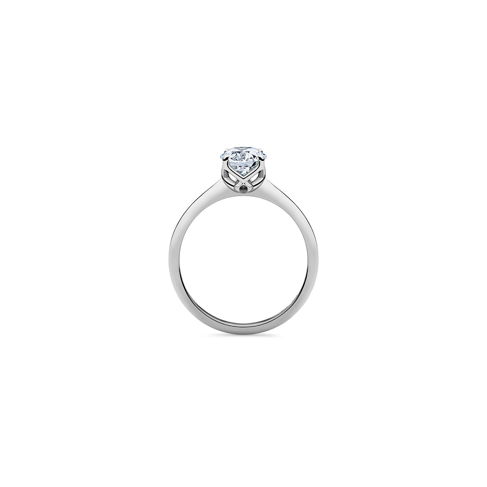 Aurora Solitaire Diamond Ring - Platinum