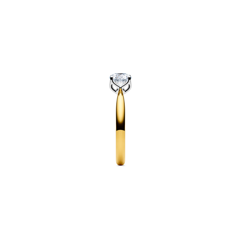 Aurora Solitaire Diamond Ring - 18k Gold