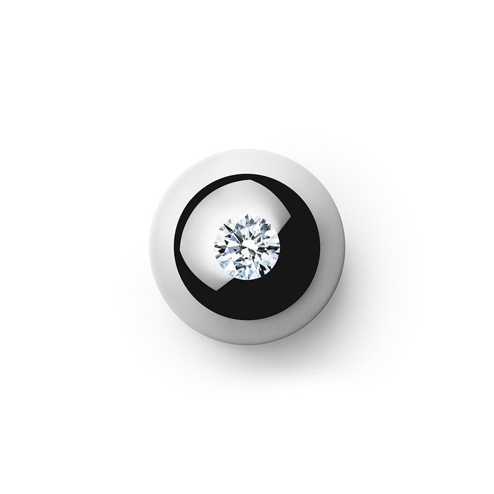 1.003ct Godavari Diamond - set within a platinum globe