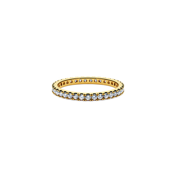 Solaris Diamond Stacker Ring - 18k Gold
