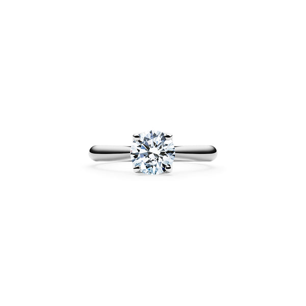 Aurora Solitaire Diamond Ring - Platinum