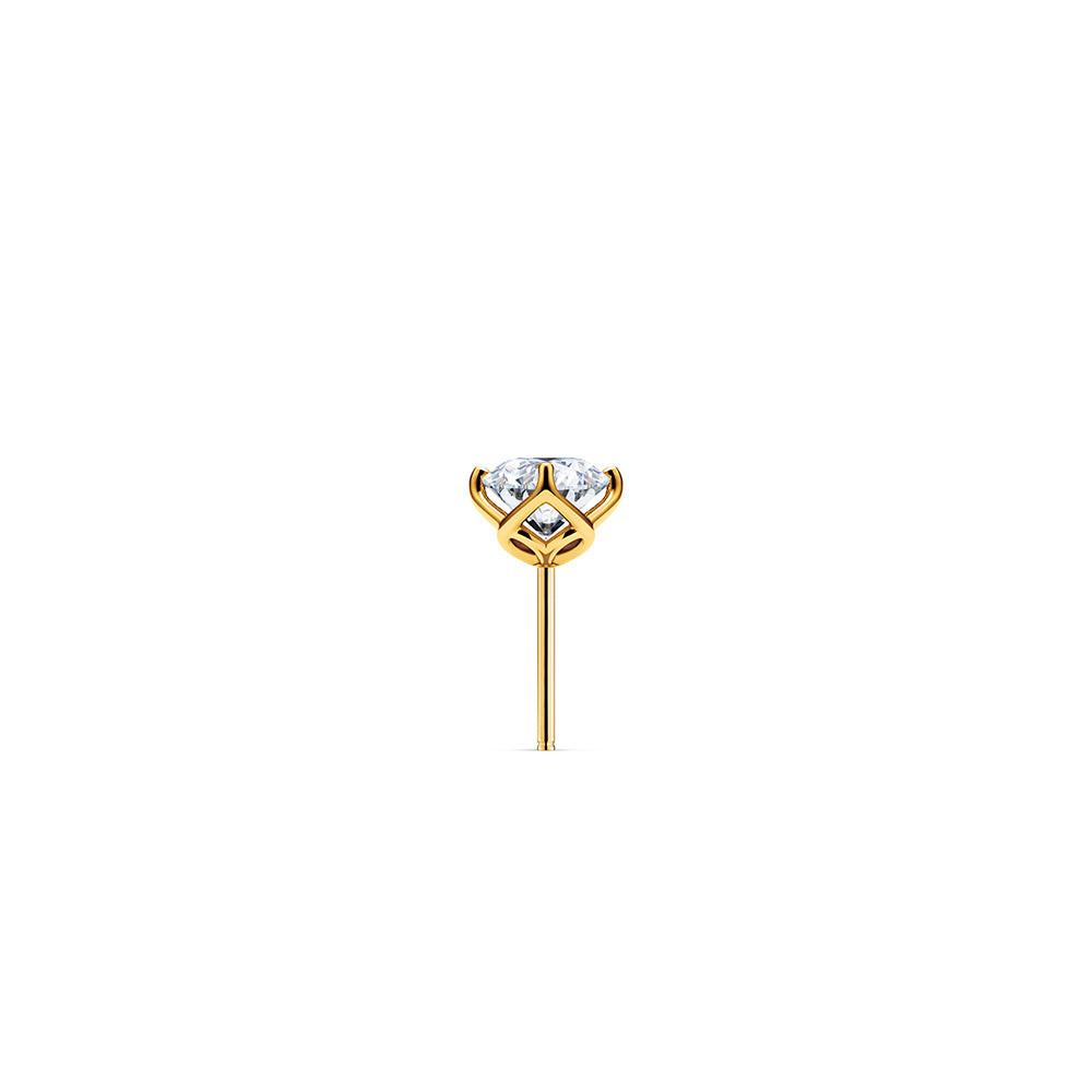 Aurora Single Natural Diamond Stud Gold