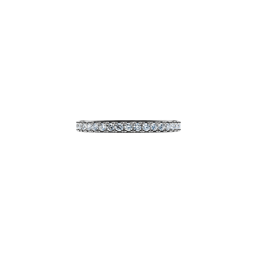 Solaris Diamond Stacker Ring - Platinum
