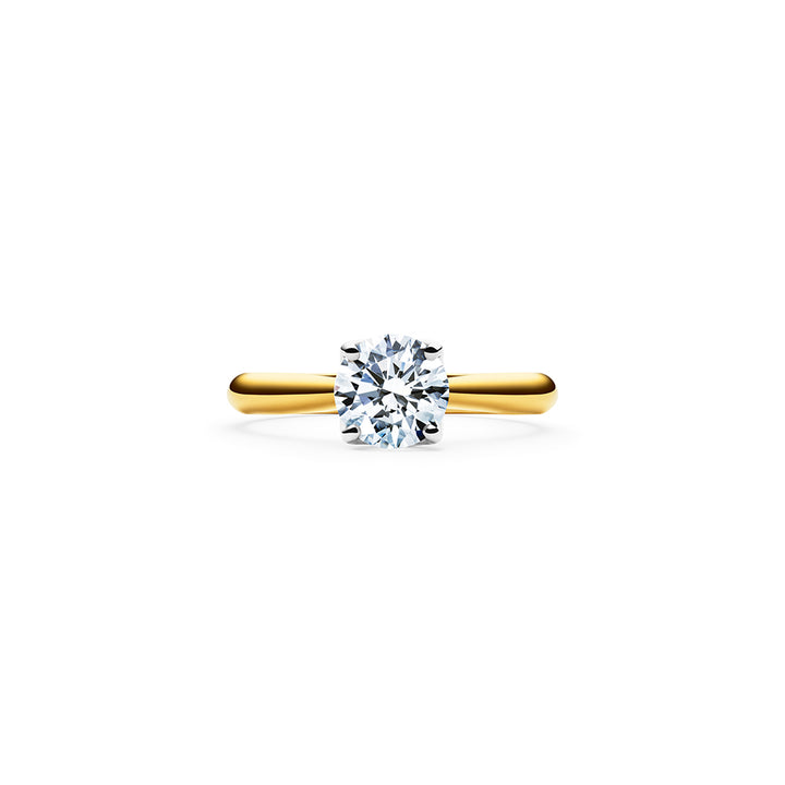 Aurora Solitaire Diamond Ring Gold
