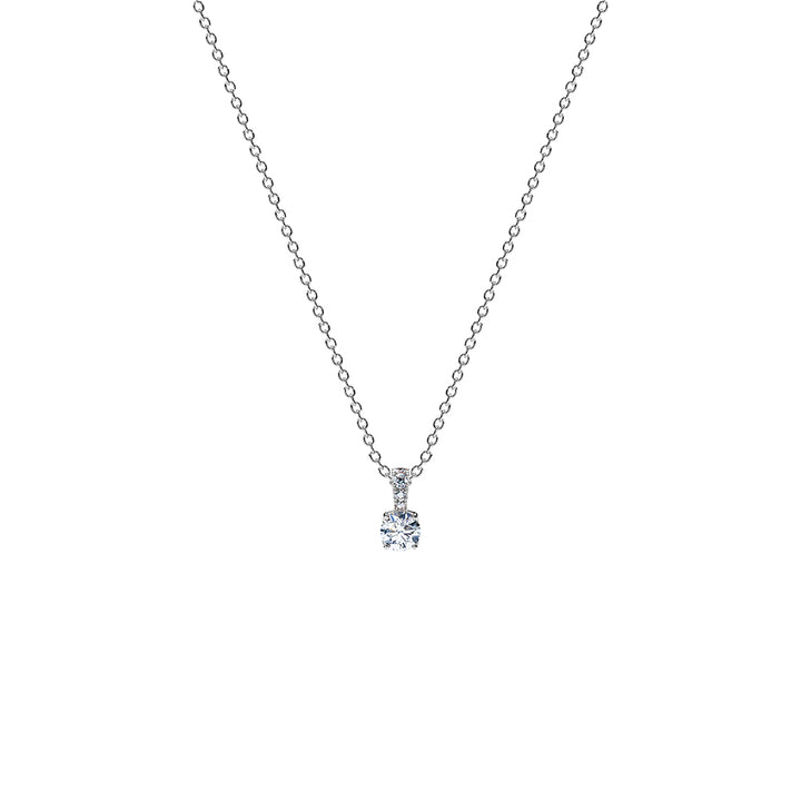 Aurora Diamond Necklace Platinum