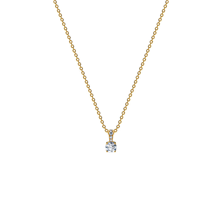 Aurora Diamond Necklace Gold