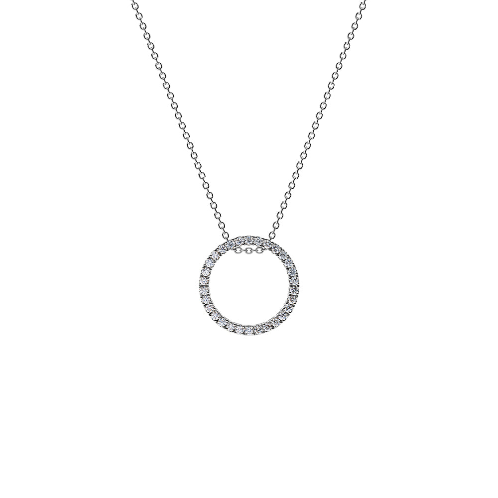 Solaris Diamond Necklace Platinum
