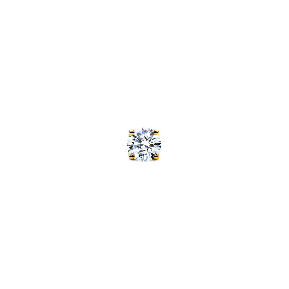 Aurora Single Natural Diamond Stud Gold