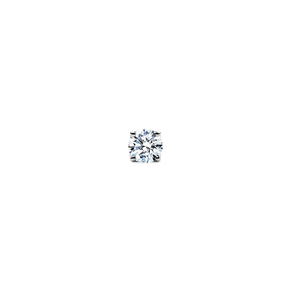 Aurora Single Natural Diamond Stud Platinum