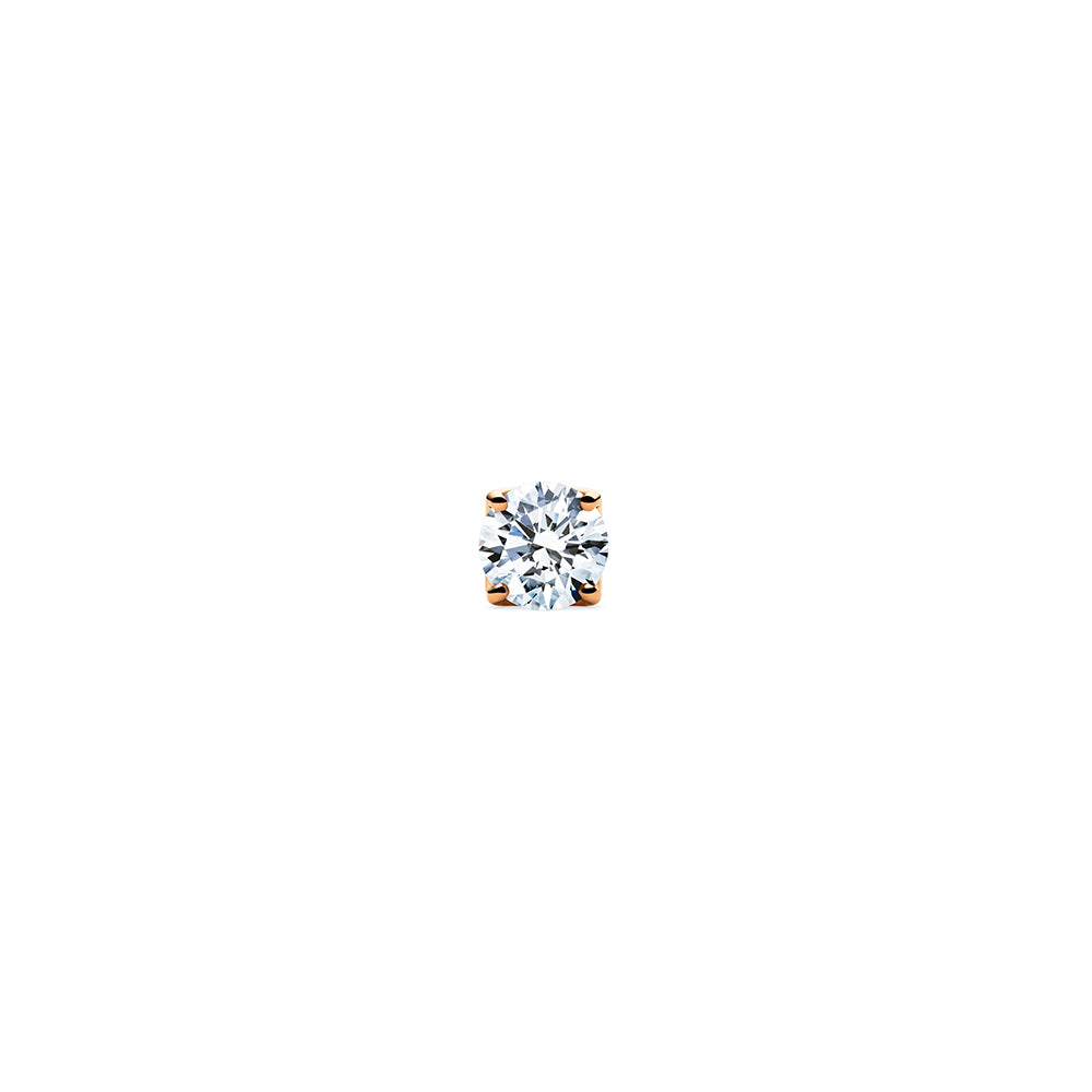 Aurora Single Lab Grown Diamond Stud Rose Gold