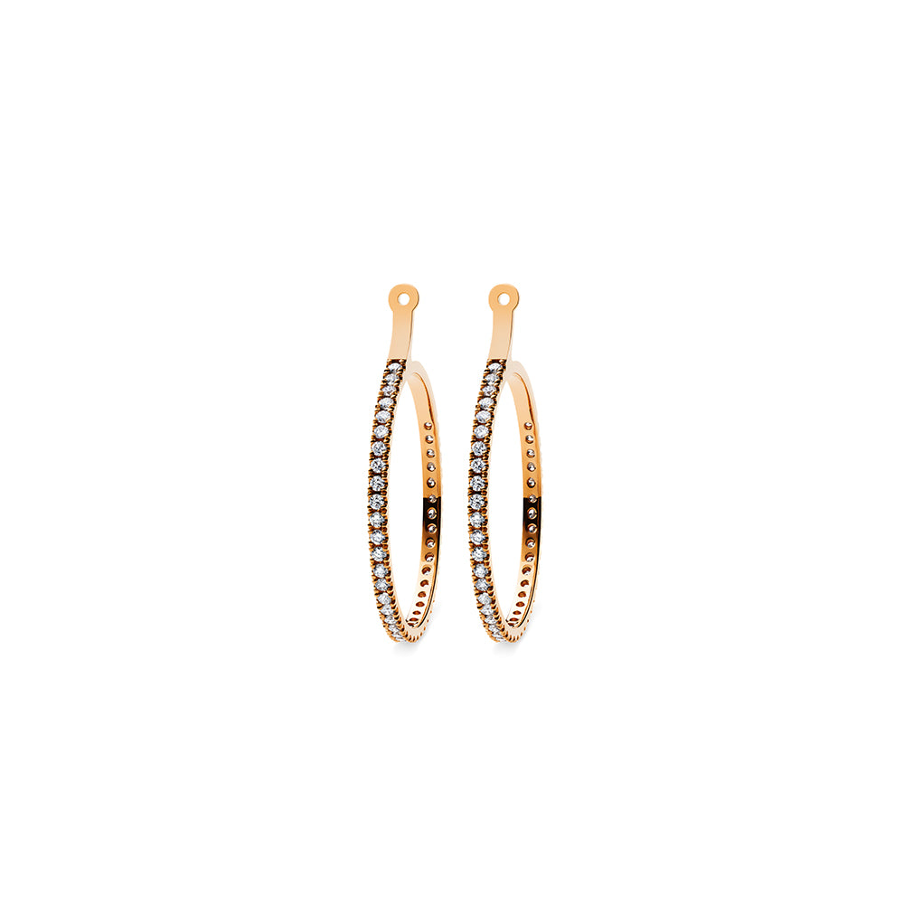 18k Rose Gold Large Hoop Accessories